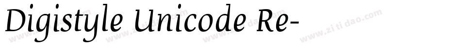 Digistyle Unicode Re字体转换